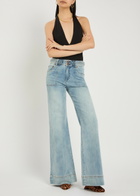 Alice + Olivia Pippa Stretch-jersey Bodysuit Black