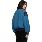 Stefan Cooke Blue Chevron Tanker Bomber Jacket