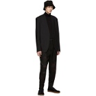 Lad Musician Black Rose 2-Tuck Tapered Wide Trousers