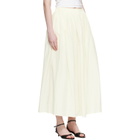 Loulou de Saison Off-White Naya Gathered Maxi Skirt
