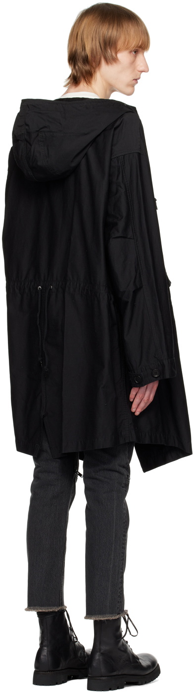 Undercoverism Black Offset Zip Coat