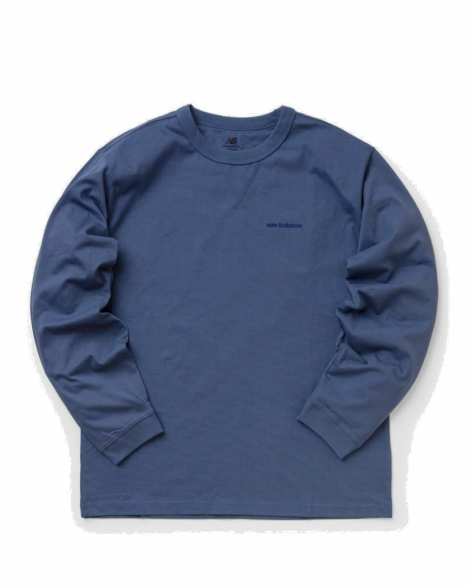 Photo: New Balance Athletics Nature State Long Sleeve Tee Blue - Mens - Longsleeves