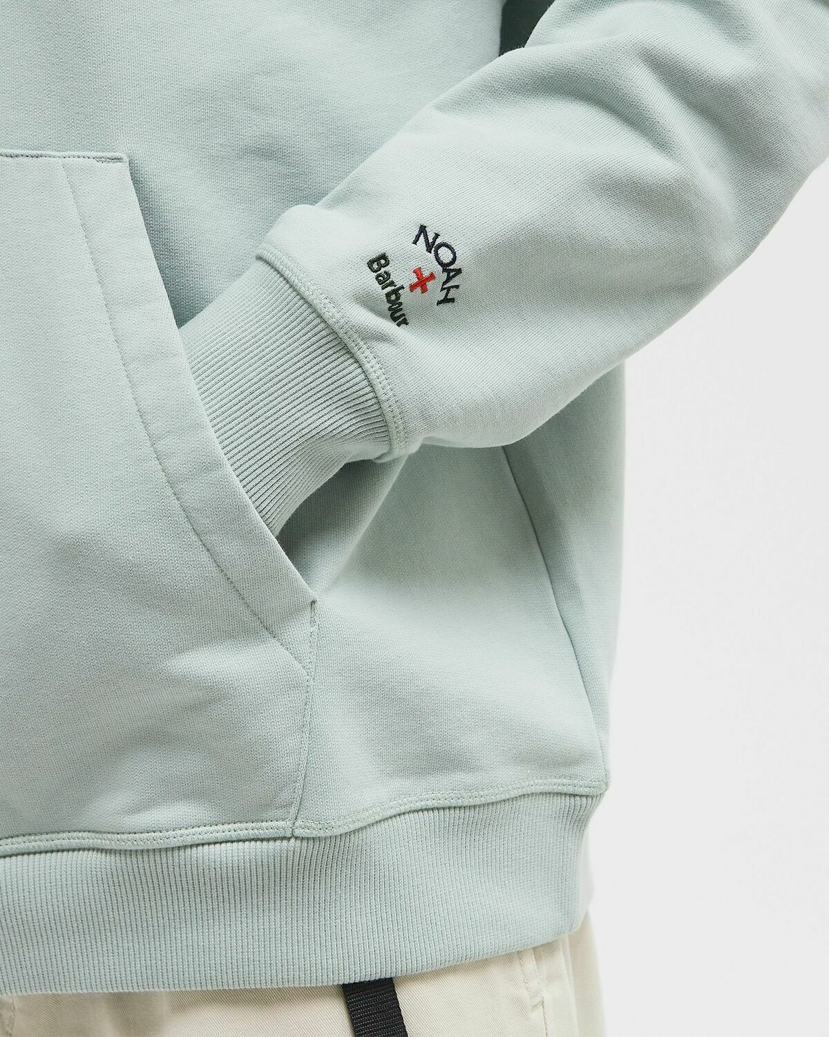 Barbour X Noah Hoodie Blue Mens Hoody