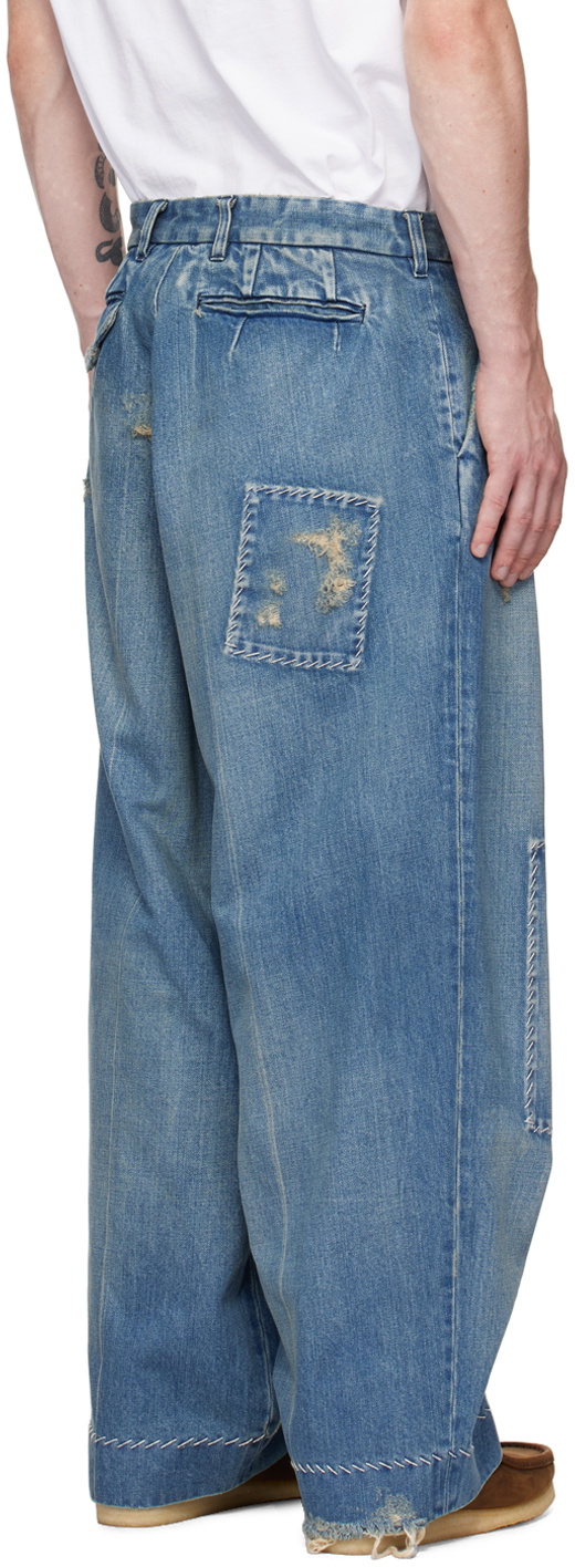 kolor Blue Distressed Jeans