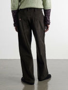 Kardo - Antonio Straight-Leg Cotton-Corduroy Suit Trousers - Green
