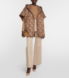 Max Mara The Cube Treman quilted puffer cape