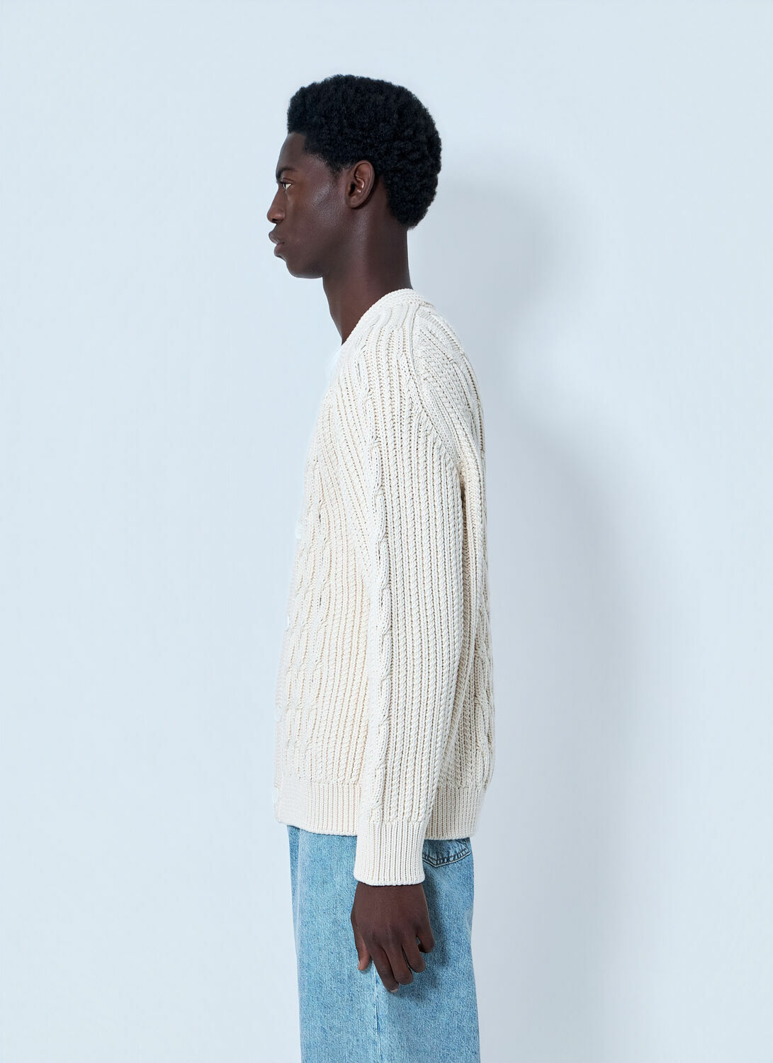 Lacoste Cable Knit Cardigan
