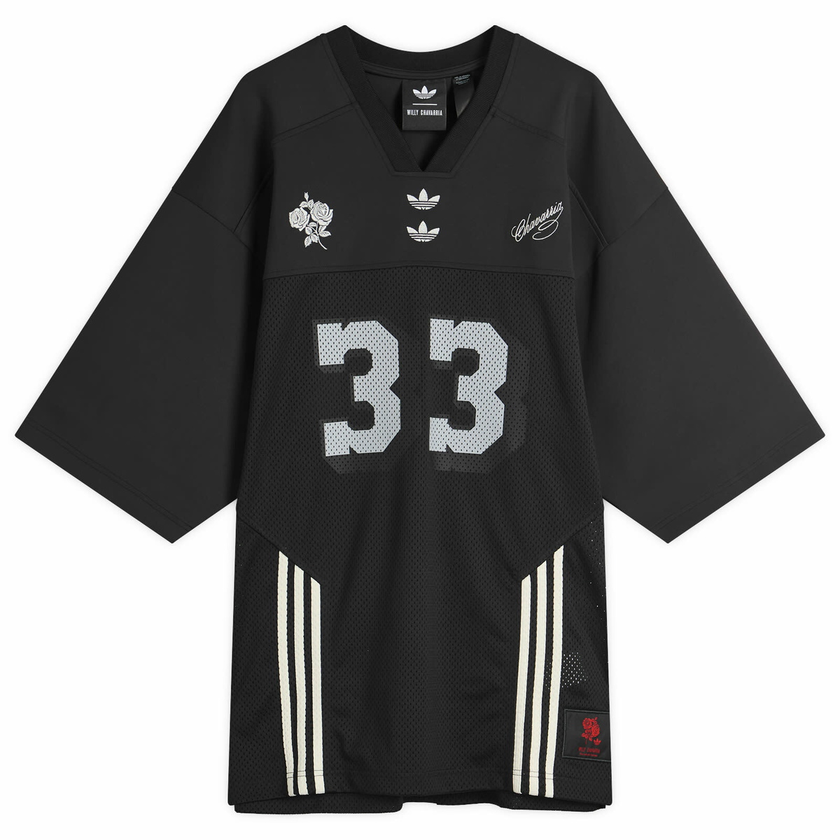 Adidas Men's x Willy Chavarria FOOTBALL JERSEY in Black adidas