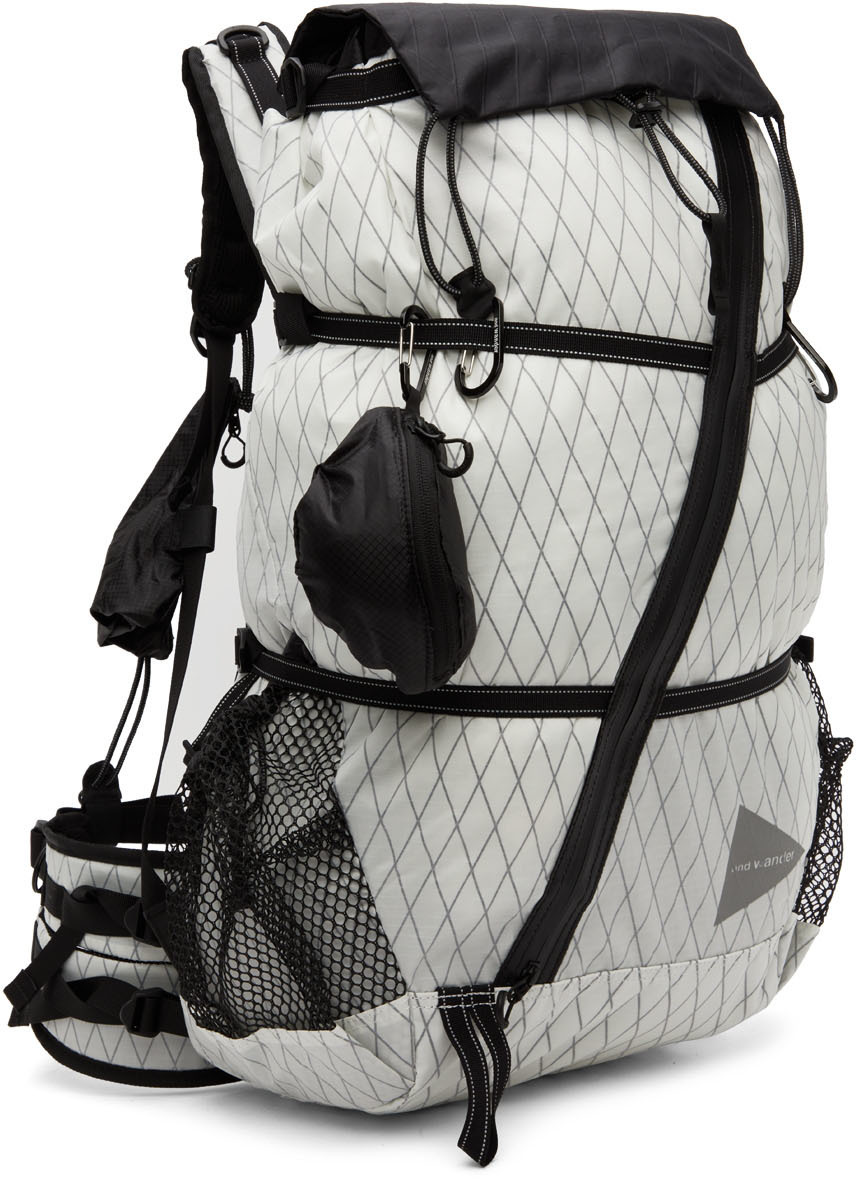 and wander X-Pac 45L 2wayトートバッグ　ホワイト and wander アンドワンダー X-Pac 45Lトートバッグ 574-2975117