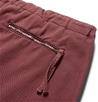 Stella McCartney - Percy Wide-Leg Garment-Dyed Stretch-Cotton Twill Cargo Shorts - Men - Burgundy