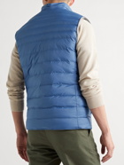 Peter Millar - Reversible Quilted Shell and Wool Gilet - Blue