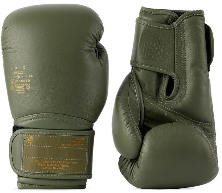 Photo: UNIQ Khaki Velcro Boxing Gloves
