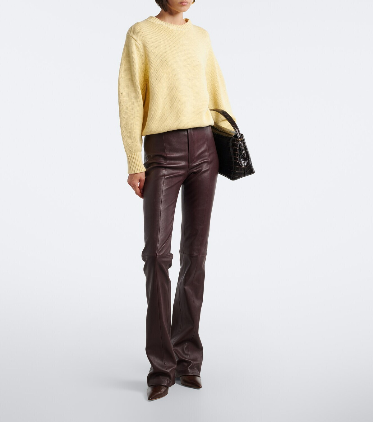 Stouls Icham leather flared pants