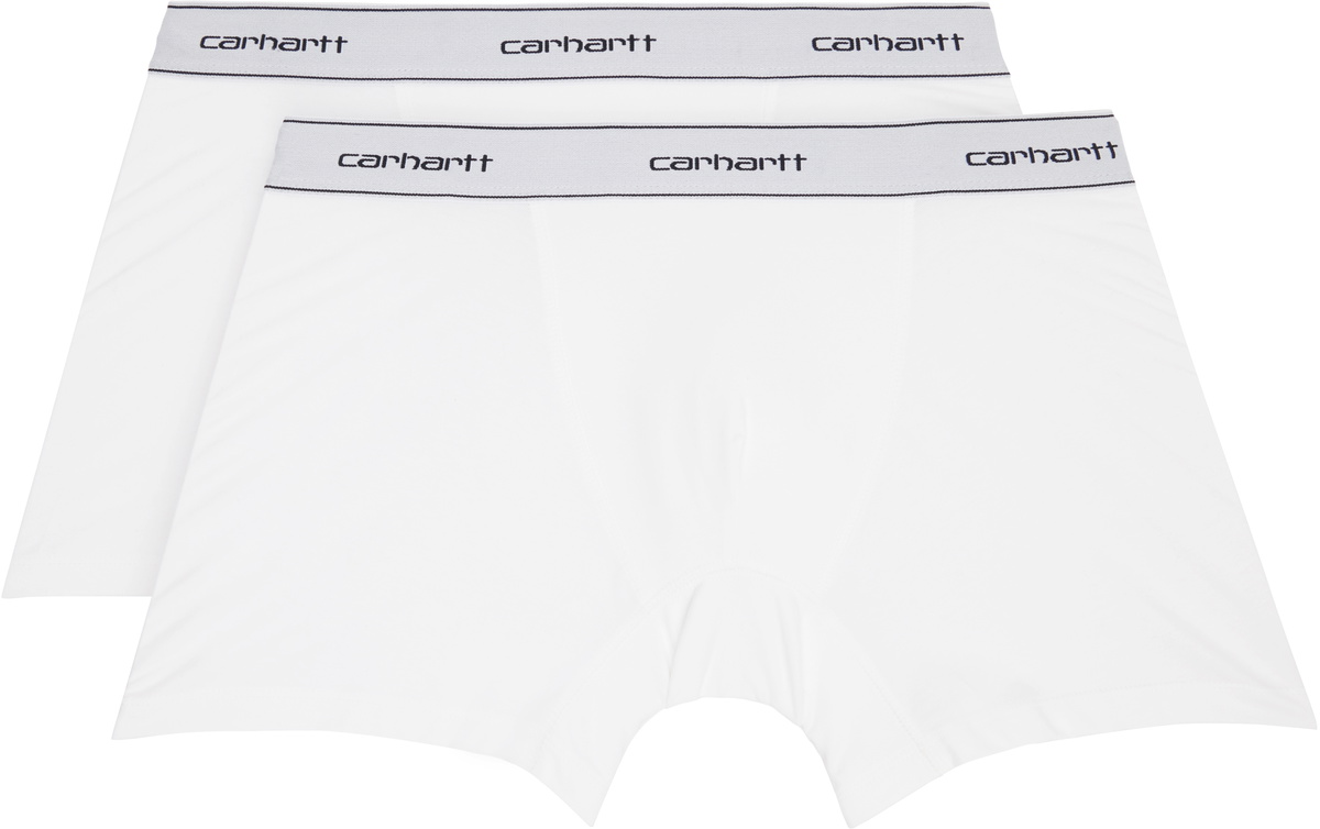 Carhartt Work In Progress Two-Pack White Cotton Trunk Boxer Briefs