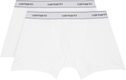 Carhartt Work In Progress Two-Pack White Cotton Trunk Boxer Briefs
