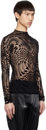 Mugler Black Star Turtleneck