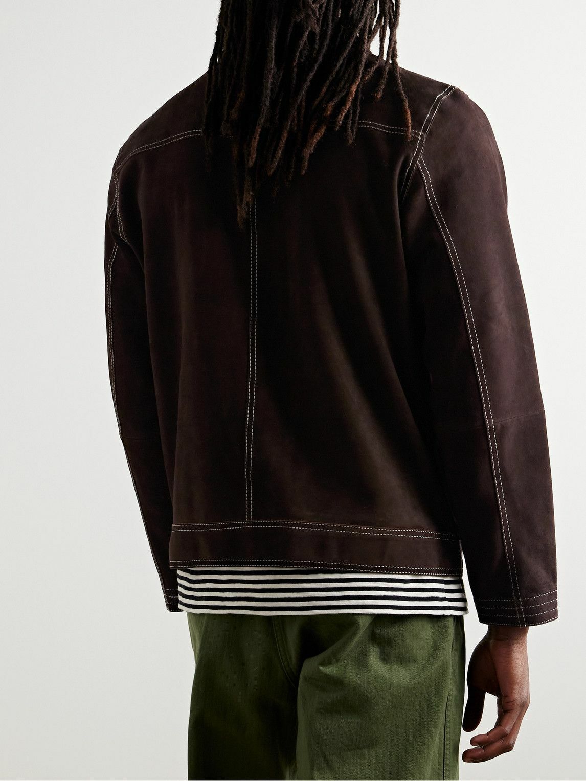 Oliver Spencer - Suede Jacket - Brown