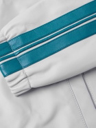 Marni - Striped Leather Track Jacket - Gray