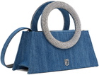 Les Petits Joueurs Blue Pochette Trapeze Bag