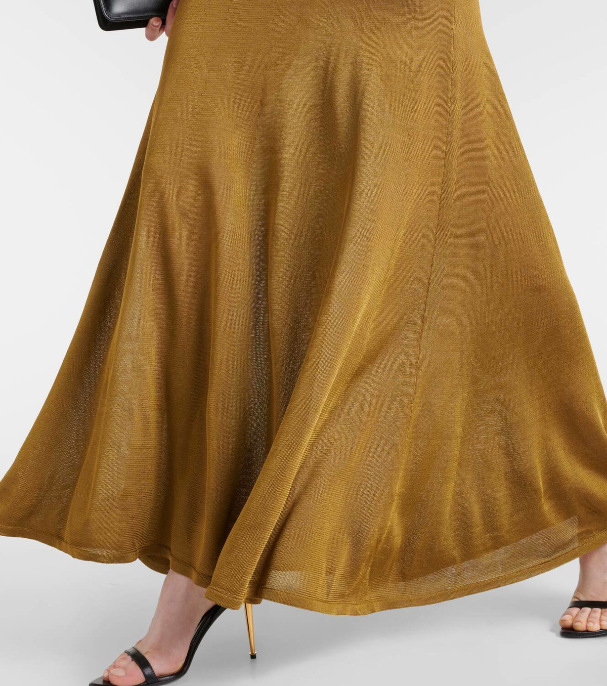 Tom Ford Turtleneck jersey gown