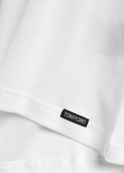 Tom Ford Ribbed Logo Jersey Tank White