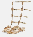 Giambattista Valli Embellished leather gladiator sandals