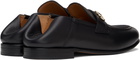 Ferragamo Black Gancini Ornament Mule Loafers