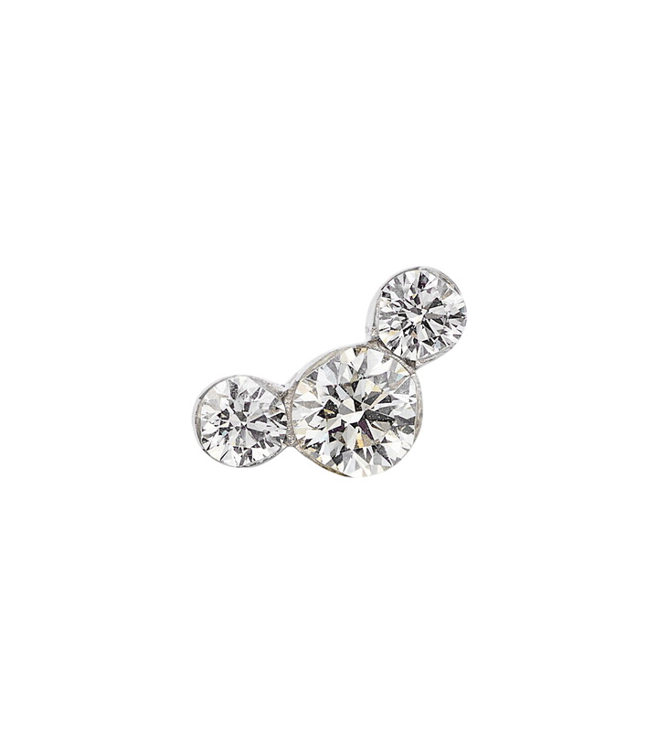 Photo: Maria Tash 18kt white gold (750/1000) single earring with diamonds