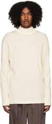 LEMAIRE Off-White Ribbed Turtleneck