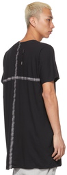 Boris Bidjan Saberi Black Garment-Dyed One-Piece T-Shirt