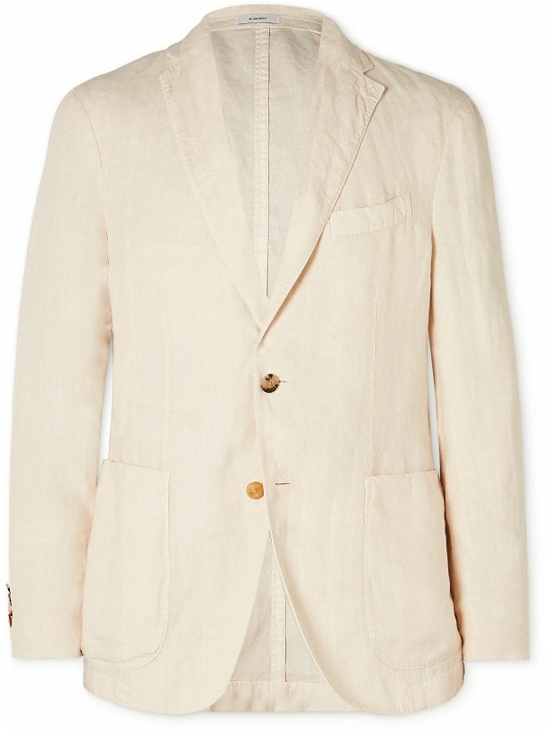 Photo: Boglioli - Unstructured Linen Suit Jacket - Neutrals