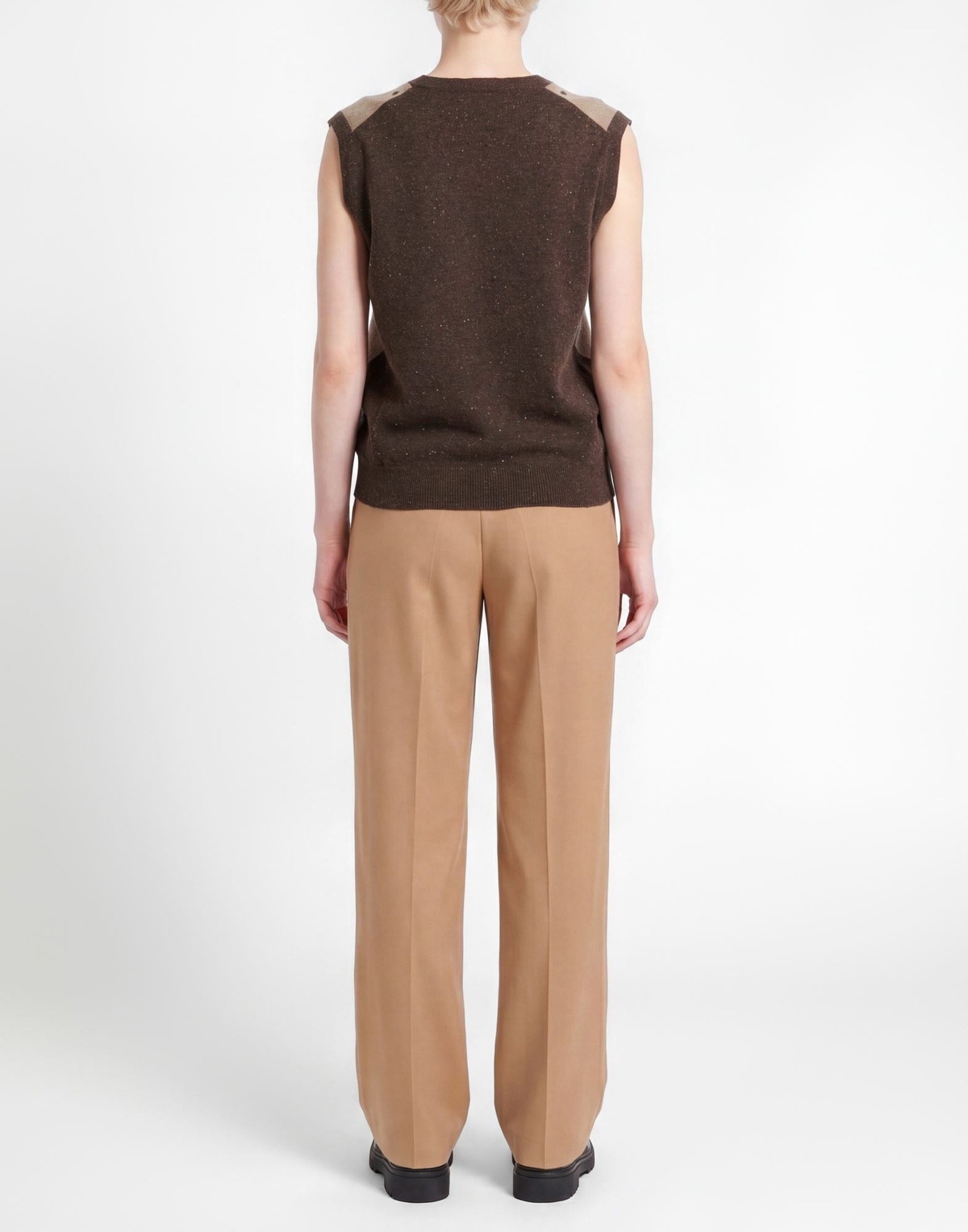 Ballantyne Womens Sweater Taupe