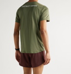 DISTRICT VISION - Slim-Fit Air-Wear Stretch-Mesh T-Shirt - Brown