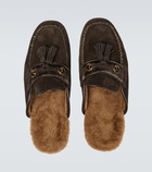 Tom Ford - Suede and shearling mules