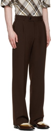 Ernest W. Baker SSENSE Exclusive Brown Loose Trousers
