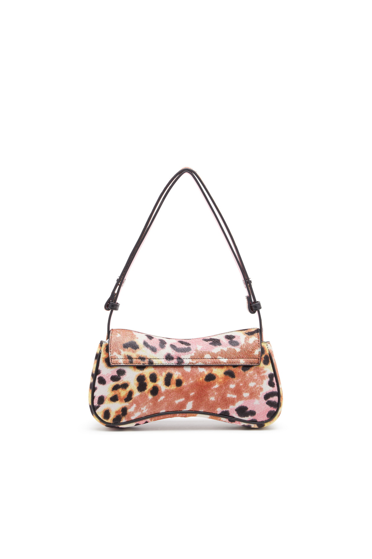 Diesel Play-Clutch in leopard-print calf hair - Clutches Womens in Brown