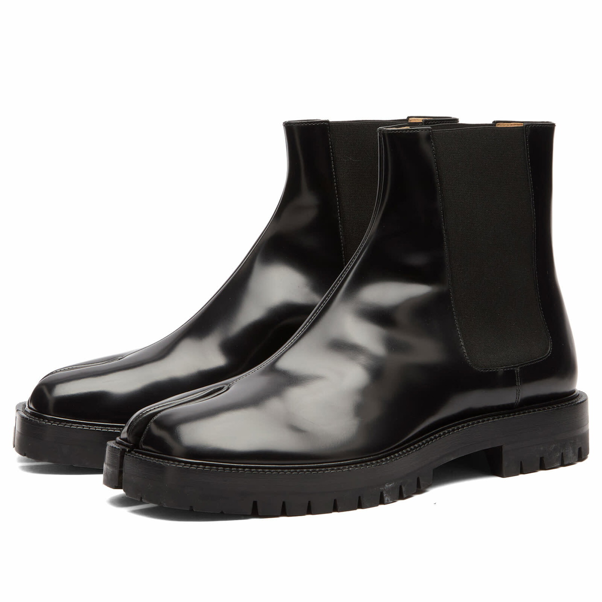 Maison Margiela Men's Tabi County Chelsea Boot in Black