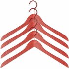 HAY Coat Hanger - Set of 4 in Cherry Red
