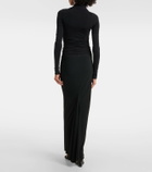Rick Owens Cutout cupro jersey top