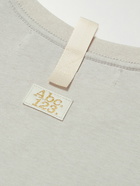 Abc. 123. - Webbing-Trimmed Cotton-Jersey T-Shirt - Gray