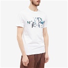 The North Face Men's Standard T-Shirt in Tnf White/Summit Navy Abstract Floral Print