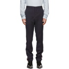 Calvin Klein 205W39NYC Navy Uniform Stripe Trousers