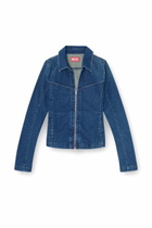 Diesel Full-zip shirt in denim - Denim Shirts Womens in Blue