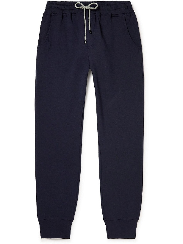 Photo: Zimmerli - Tapered Stretch Modal and Cotton-Blend Sweatpants - Blue