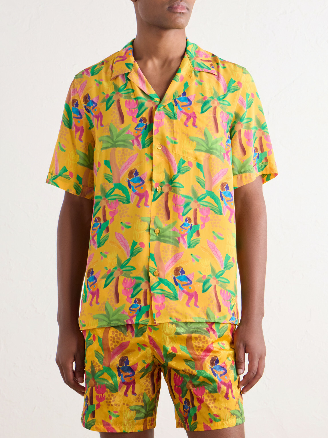 Vilebrequin - Charli Camp-Collar Printed Habotai Shirt - Multi