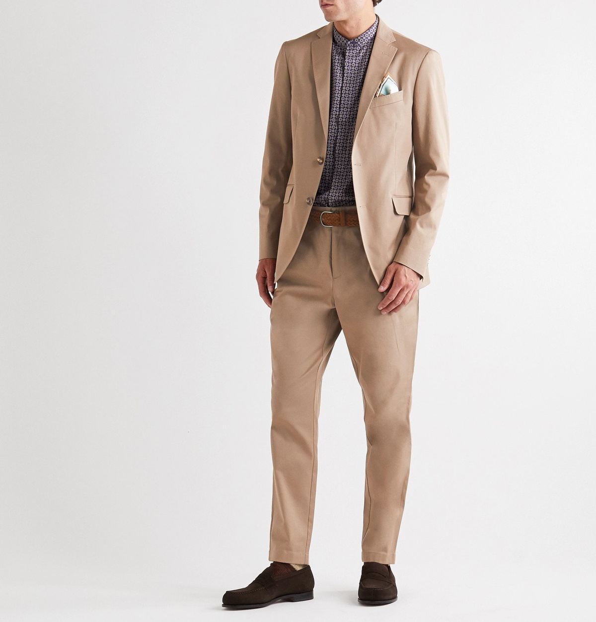 Etro - Slim-Fit Paisley-Print Stretch-Cotton Twill Suit Jacket