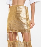 Christopher Kane - Cutout mesh midi skirt
