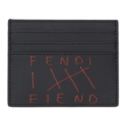 Fendi Black Fendi Fiend Card Holder