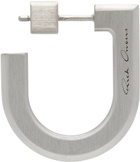 Rick Owens Silver Porterville Dring Single Earring