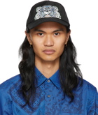 Kenzo Black Kampus Tiger Cap